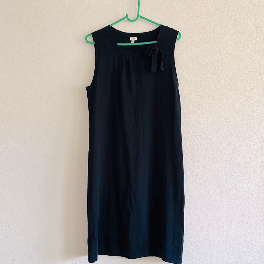 NWOT J. Crew Women's Navy Blue knit Sleeveless Dress size M